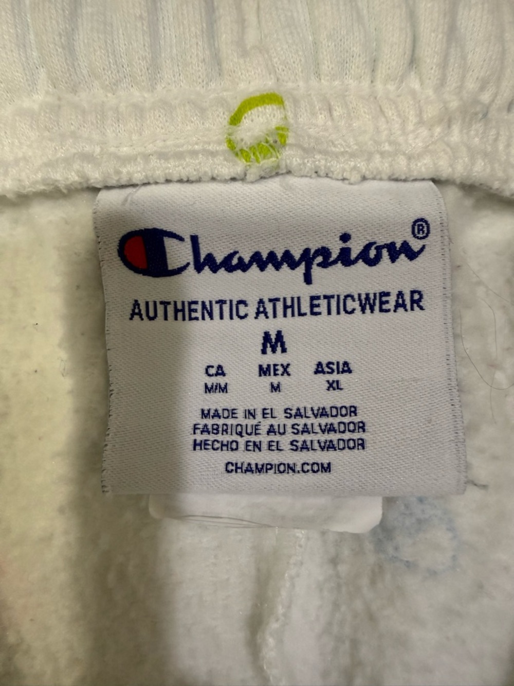 Champion White Logo Sweatshorts Size Medium - Picture 5 of 14